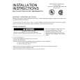 WHIRLPOOL VCBB360LBK Installation Manual