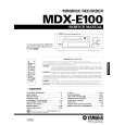 YAMAHA MDX-E100 Owners Manual