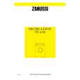 ZANUSSI ZAN TD 4110 F Owners Manual