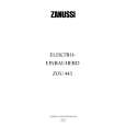 ZANUSSI ZOU443W Owners Manual