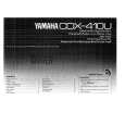YAMAHA CDX-410U Owners Manual