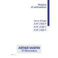 ARTHUR MARTIN ELECTROLUX AW2168F Owners Manual