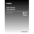 YAMAHA YST-SW315 Owners Manual