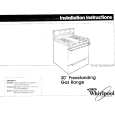 WHIRLPOOL TGR51W0WW1 Installation Manual