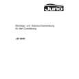 JUNO-ELECTROLUX JDI9680E Owners Manual