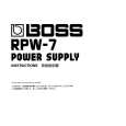 BOSS RPW-7 Owners Manual