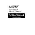 YAMAHA MU80 Owners Manual