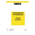 ZANUSSI DE6545X Owners Manual