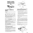WHIRLPOOL 3CE2110XMW2 Installation Manual