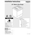 WHIRLPOOL YGW395LEGQ6 Installation Manual