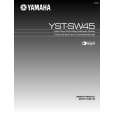 YAMAHA YST-SW45 Owners Manual