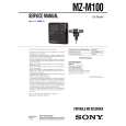SONY MZM100 Service Manual