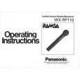 PANASONIC WXRP110 Instrukcja Obsługi