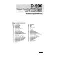 HITACHI D-900 Owners Manual