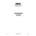 ZANUSSI DE6854 Owners Manual