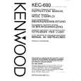 KENWOOD KEC600 Owners Manual