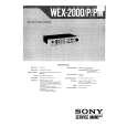 SONY WEX2000P Service Manual