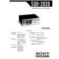 SONY SQD-2020 Service Manual