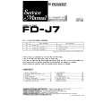 PIONEER FD-J7 Instrukcja Serwisowa