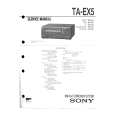 SONY TAEX5 Instrukcja Serwisowa