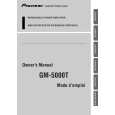 PIONEER GM-5000T Owners Manual