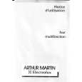 ARTHUR MARTIN ELECTROLUX FE2000W1 Owners Manual