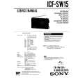 SONY ICFSW15 Service Manual