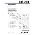 SONY CXS2100 Service Manual