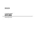 DENON AVR3806 Owners Manual