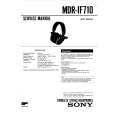 SONY MDRIF710 Service Manual
