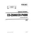 TEAC CD-P4000 Manual de Servicio