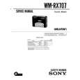 SONY WM-RX707 Instrukcja Serwisowa
