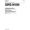 SONY SRSN100 Owners Manual
