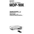 SONY MDP-1000 Instrukcja Obsługi
