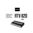 GRUNDIG RTV 820 Instrukcja Obsługi