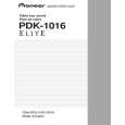PIONEER PDK-1016/UC Instrukcja Obsługi