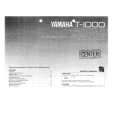 YAMAHA T-1000 Owners Manual