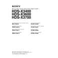 SONY HDS-X3700 Service Manual