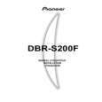 PIONEER DBR-S200F Owners Manual