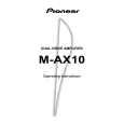 PIONEER M-AX10/KU/CA Owners Manual