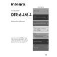 INTEGRA DTR5.4 Owners Manual
