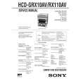 SONY HCDRX110AV Instrukcja Serwisowa