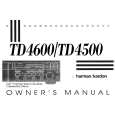 HARMAN KARDON TD4500 Manual de Usuario