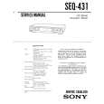 SONY SEQ-431 Manual de Servicio