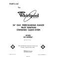 WHIRLPOOL SF5100SRW1 Parts Catalog