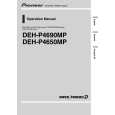 PIONEER DEH-P4650MP/XR/ES Owners Manual
