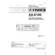 FISHER AX-E100 Service Manual