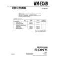 SONY WMEX49 Service Manual