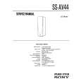 SONY SS-AV44 Service Manual