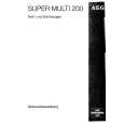 AEG SUPERMULTI200 Owners Manual
